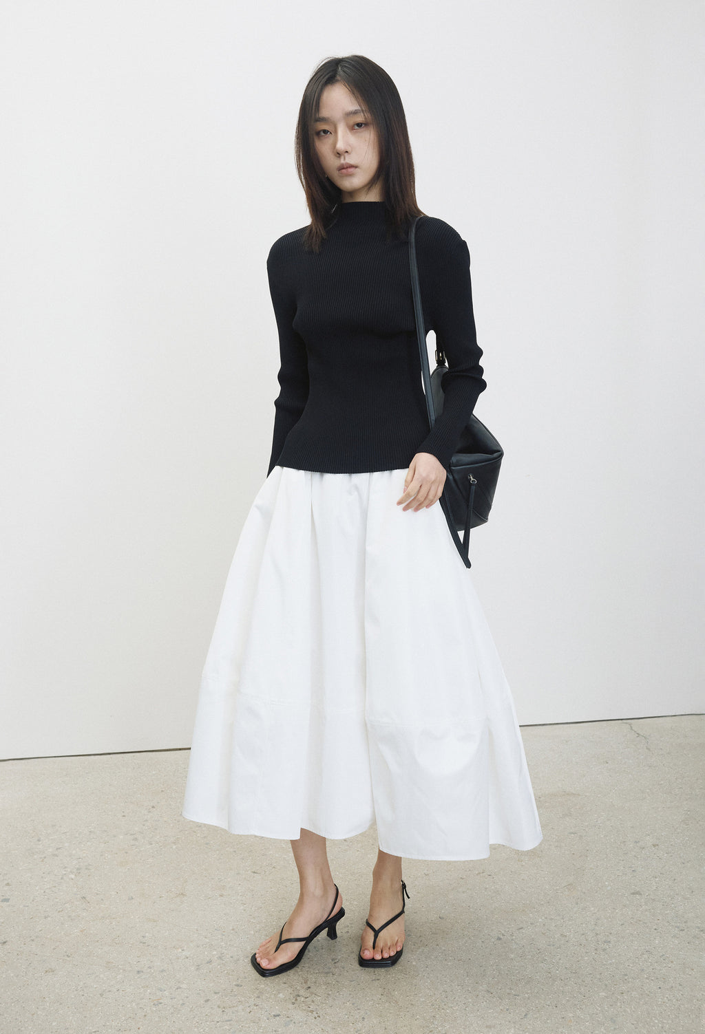 High-density Slim Knit Black