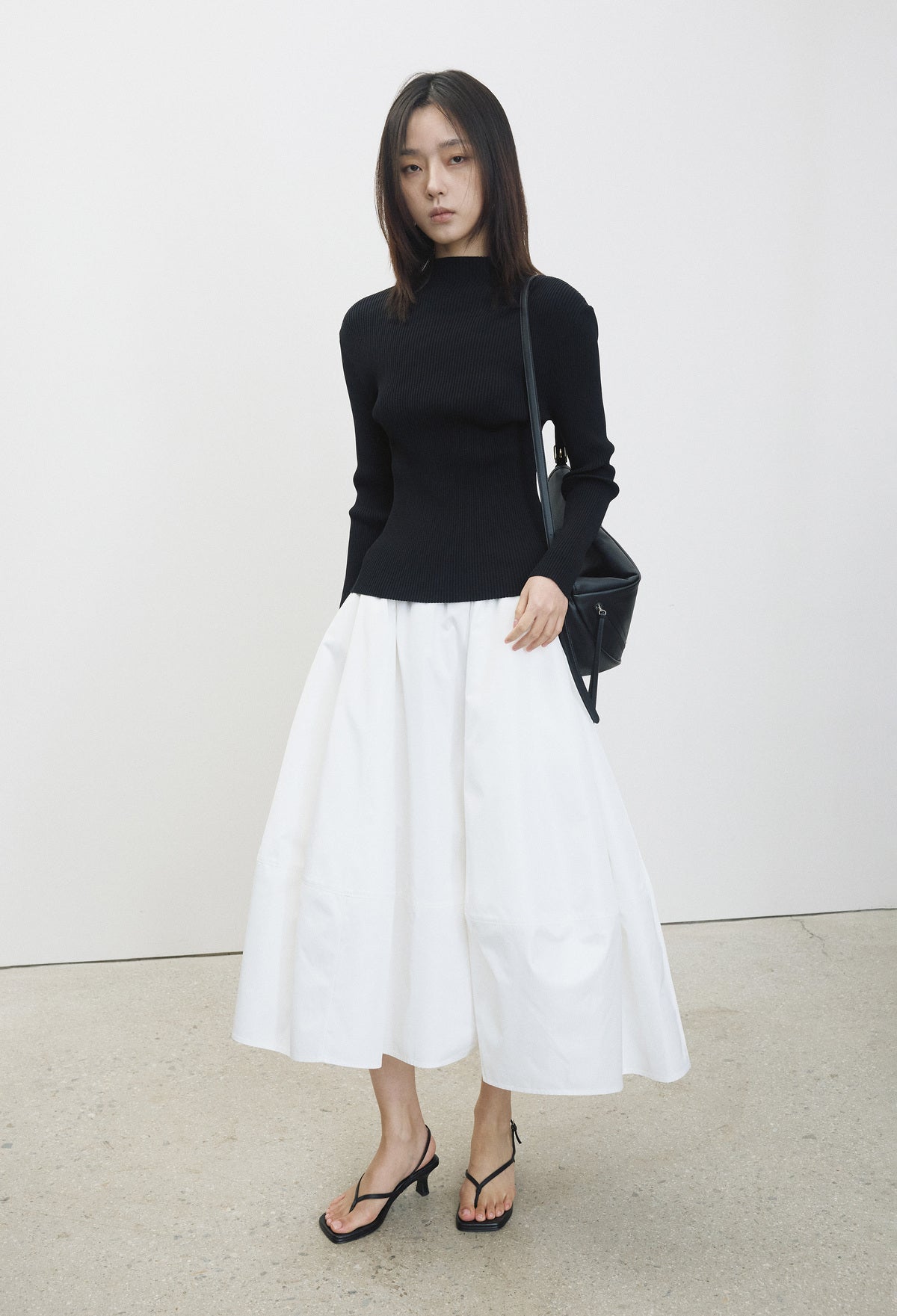 High-density Slim Knit Black