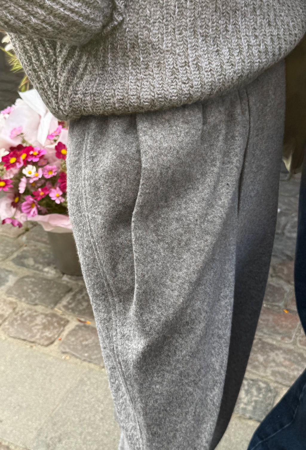 Wool Exhaust Pants Gray