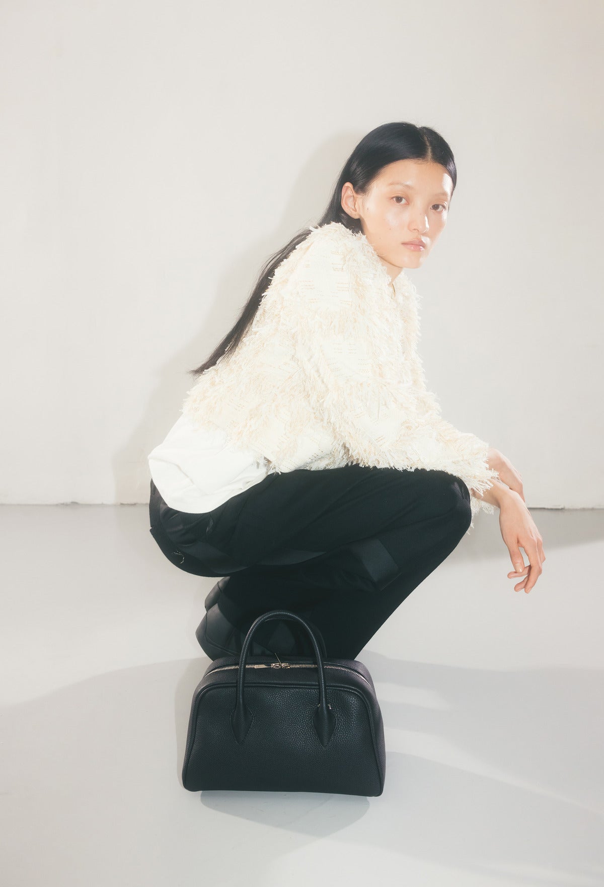 릿지 프린지 자켓 골드