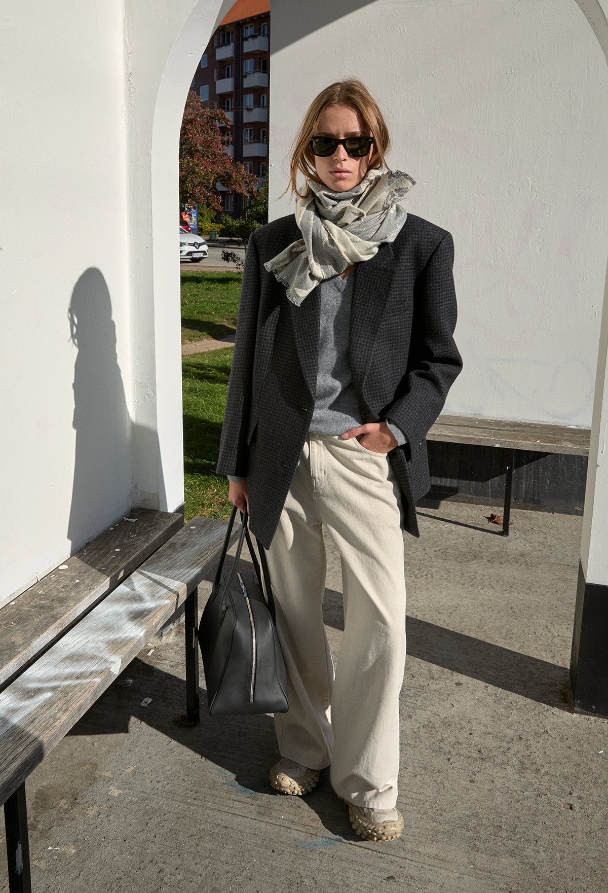 Wool Jacquard Muffler