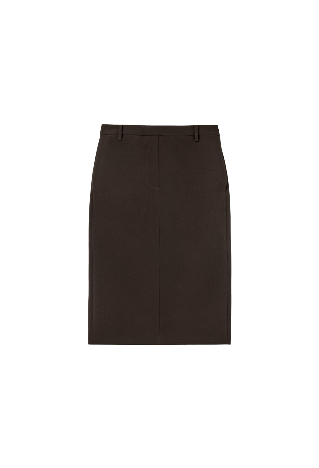 High-density Slim-Fit Skirt Brown