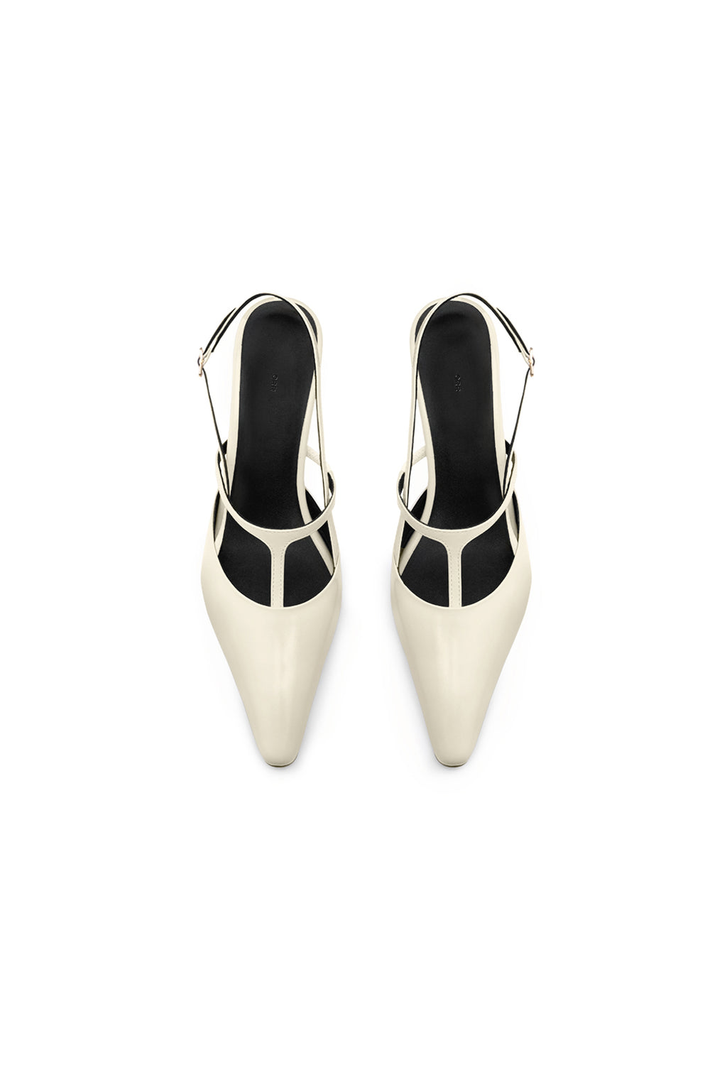 T-Strap Slingback Ivory