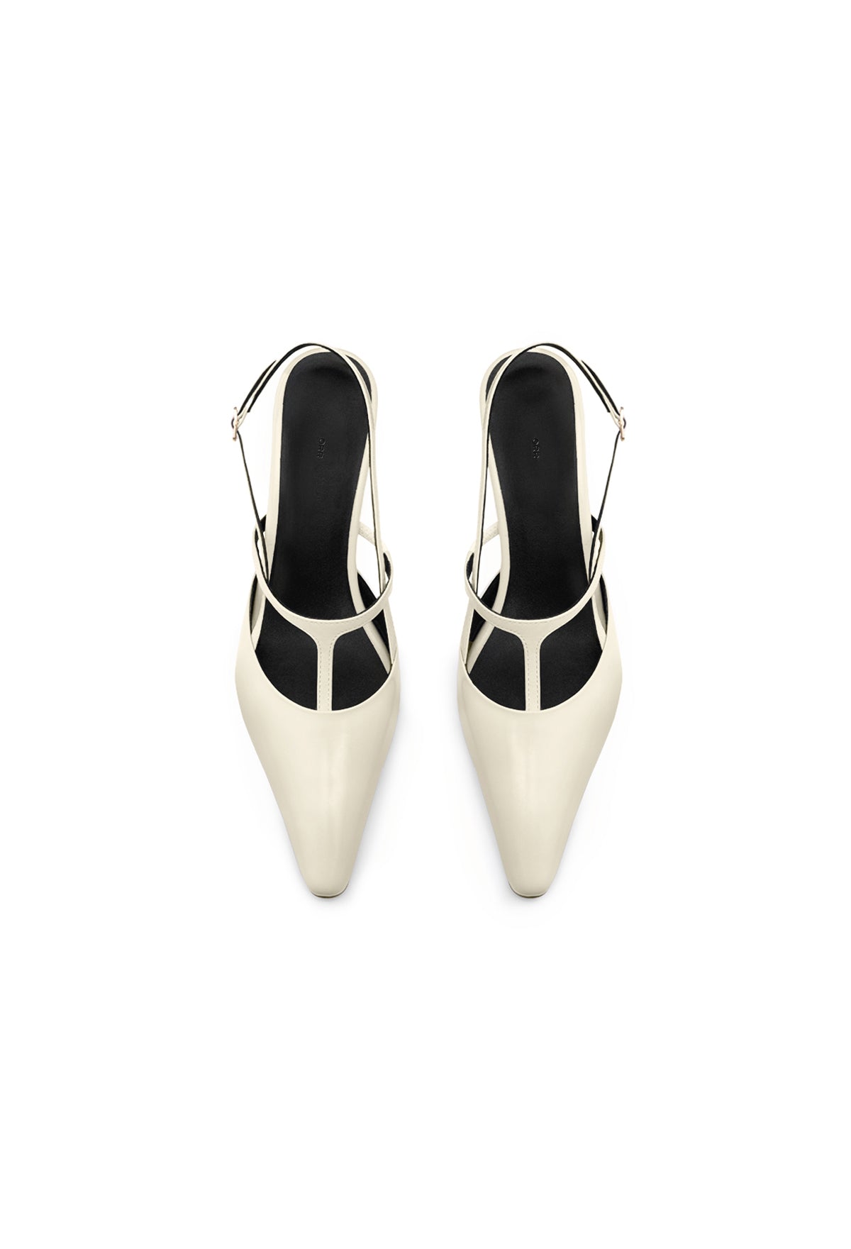 T-Strap Slingback Ivory
