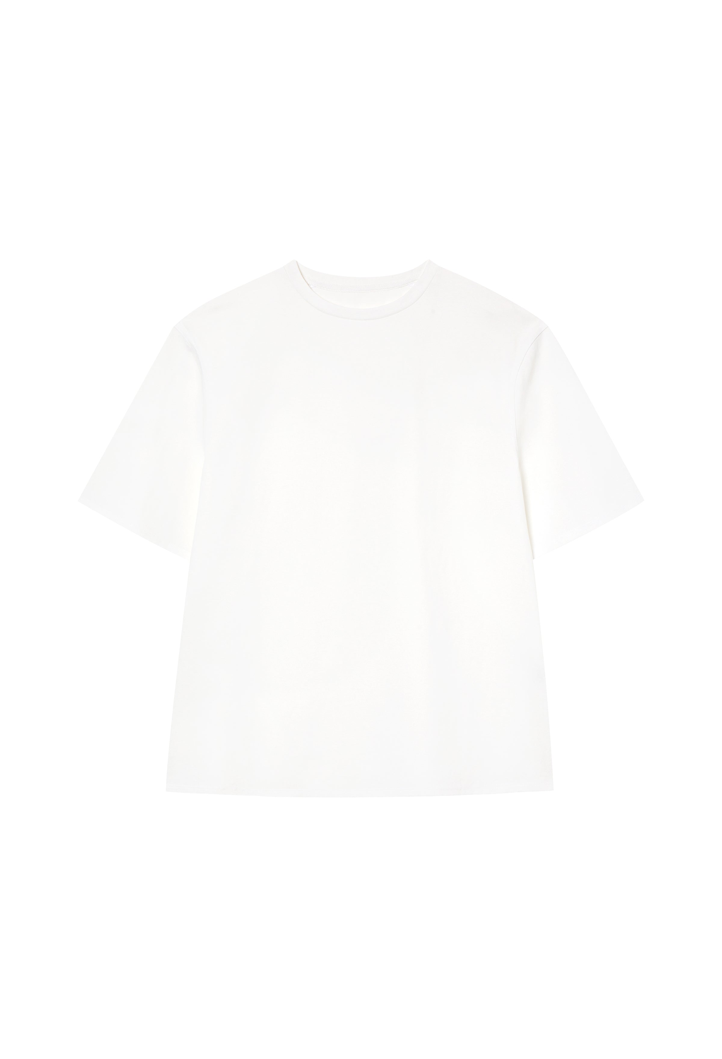 Overfit Cotton T-Shirt Ivory