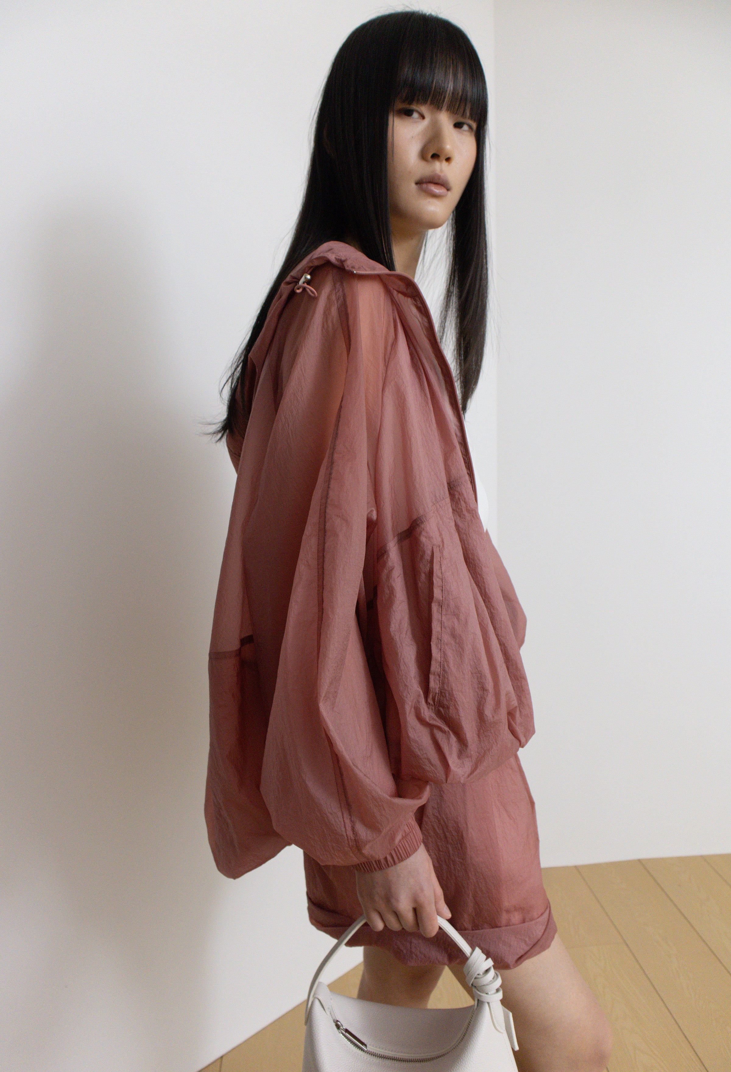Airy Nylon Jumper Pink