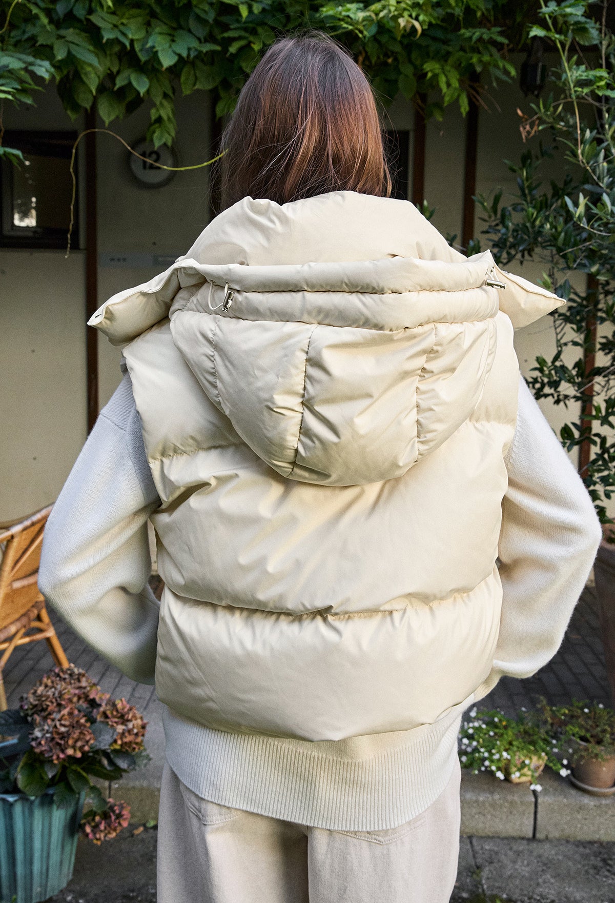 [리퍼브] 머플 구스 다운 베스트 아이보리
