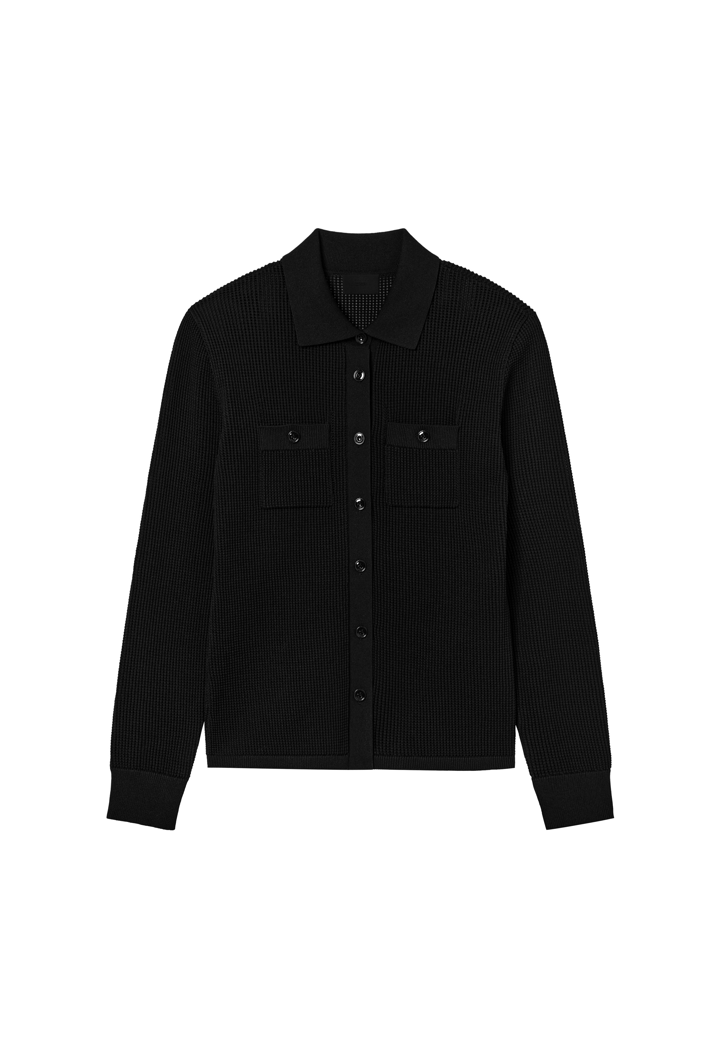 25SS 플로우 피케 니트 블랙