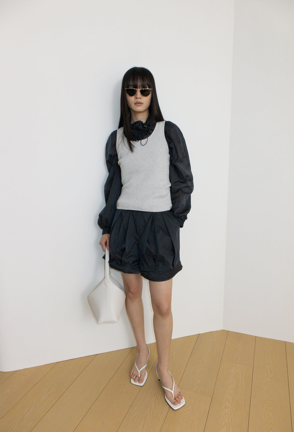 Comfy Sleeveless Top Gray