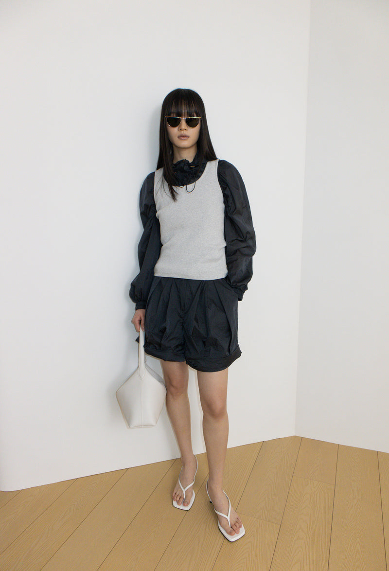 Comfy Sleeveless Top Gray