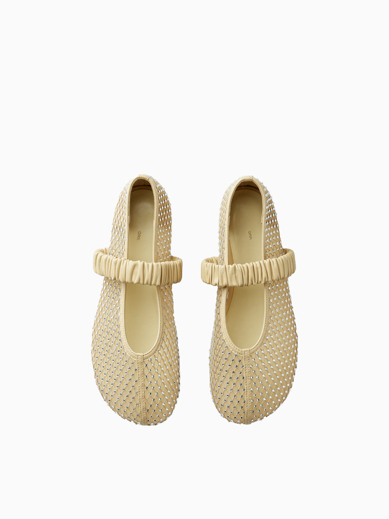 Bobby-Sox Round Shoes Beige