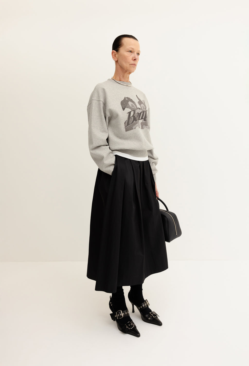 Volume Full Skirt Black