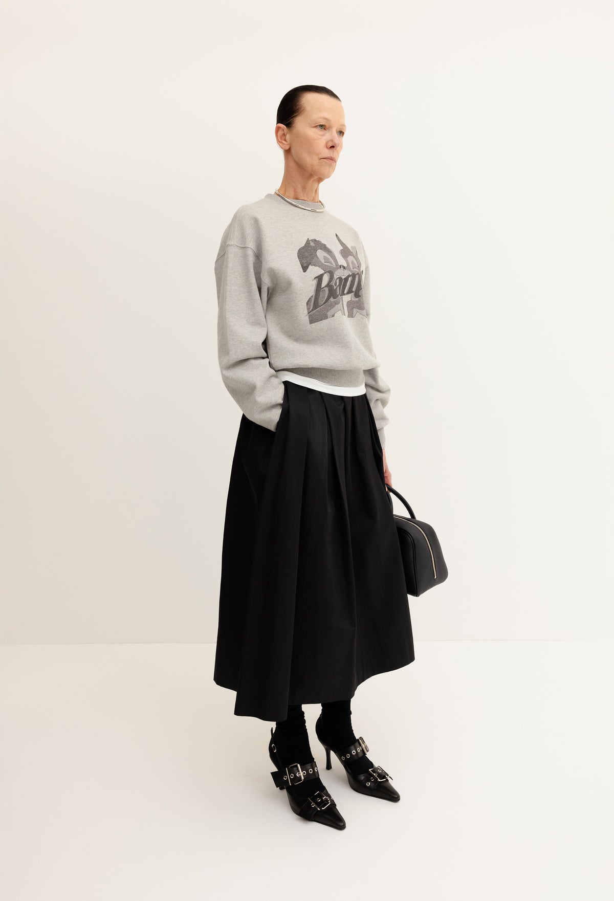 Volume Full Skirt Black