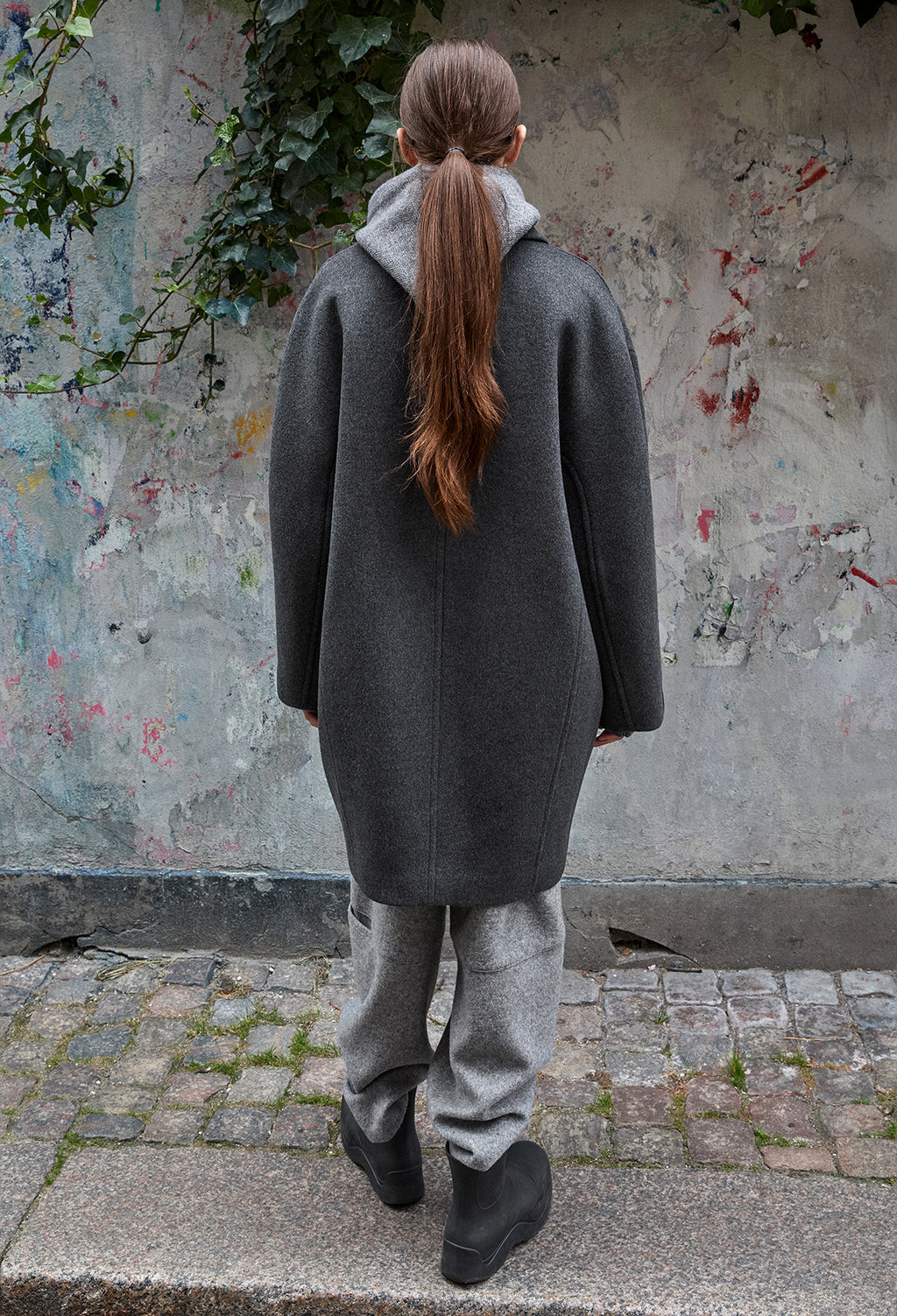 Wool Exhaust Pants Gray