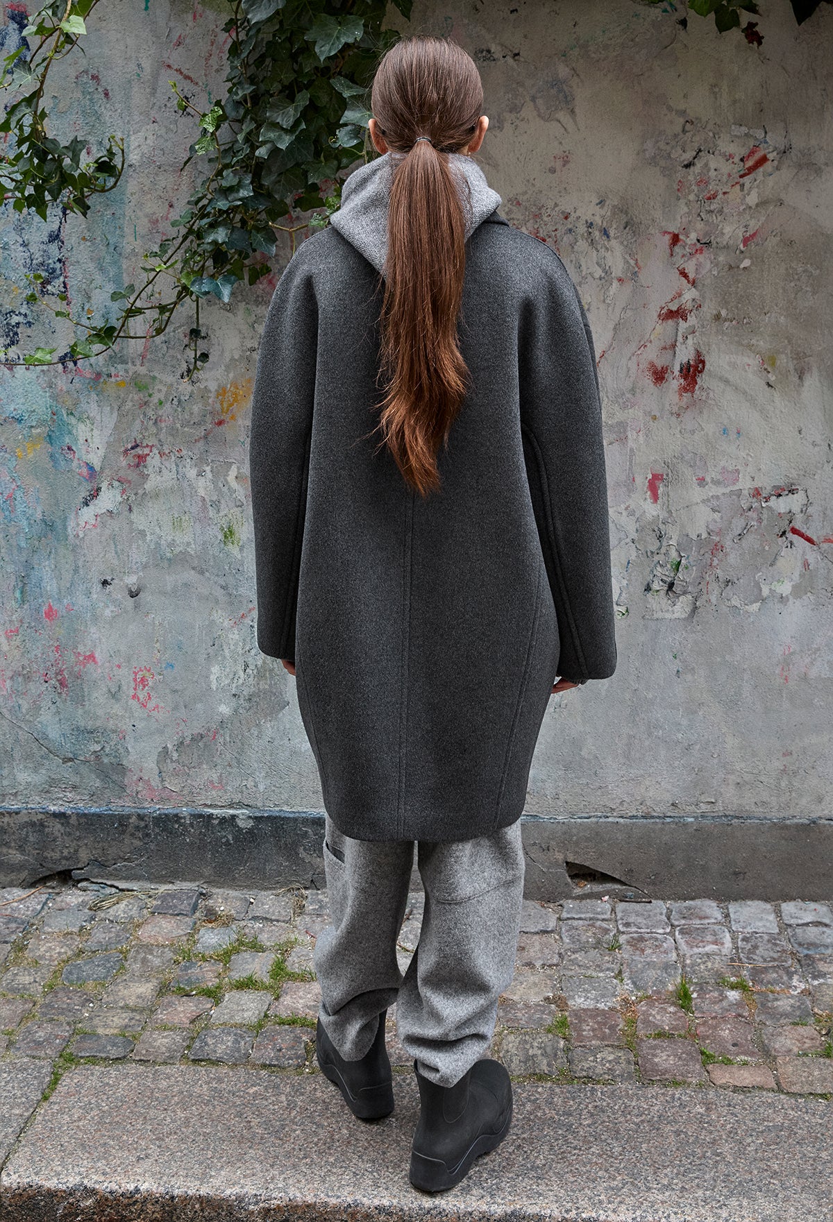 Wool Exhaust Pants Gray