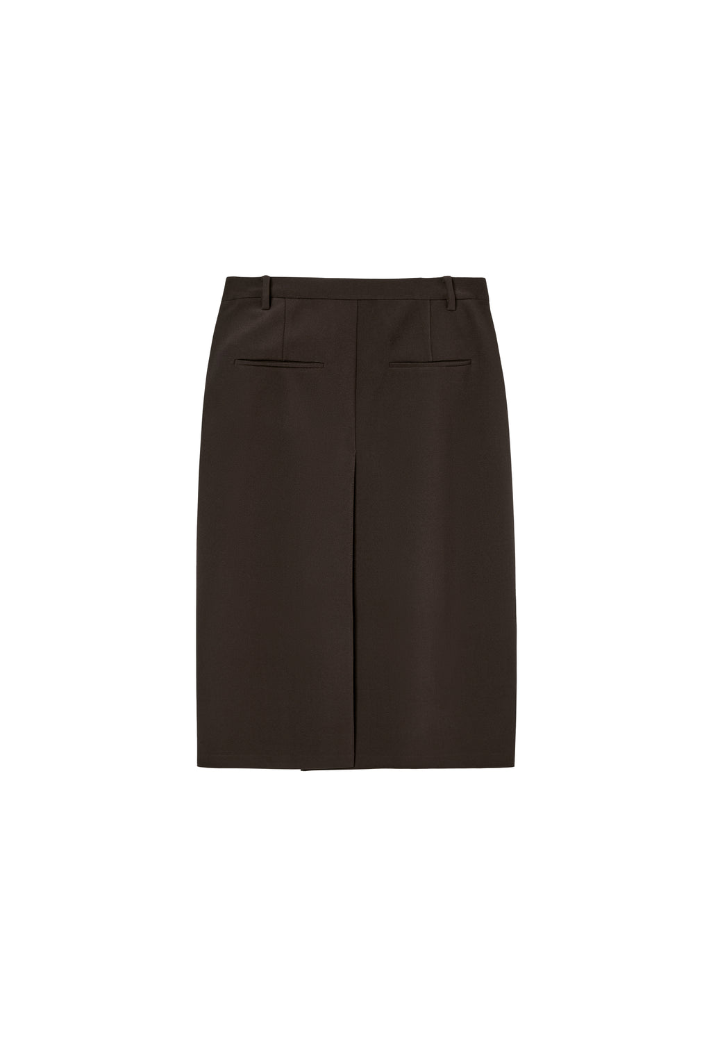 High-density Slim-Fit Skirt Brown