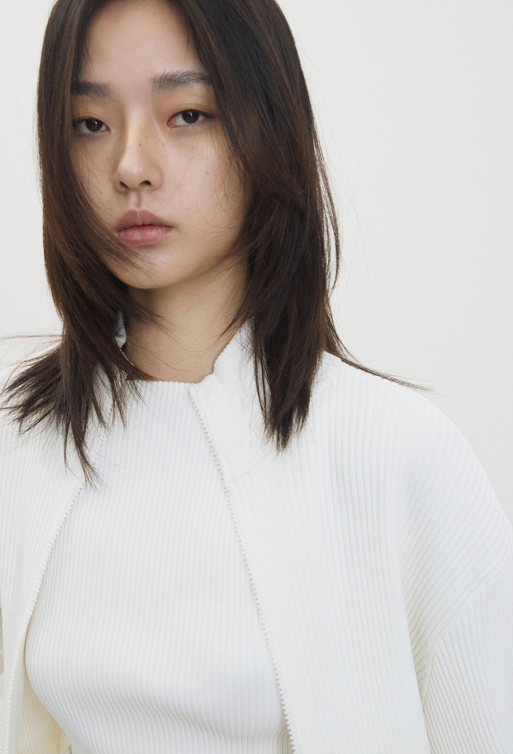 High-density Knit Top Ivory