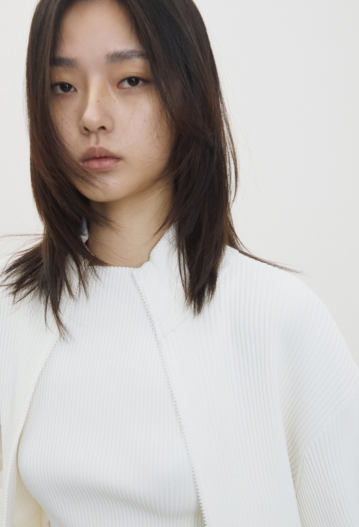 High-density Knit Top Ivory