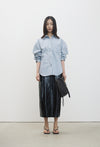 Faded denim shirt