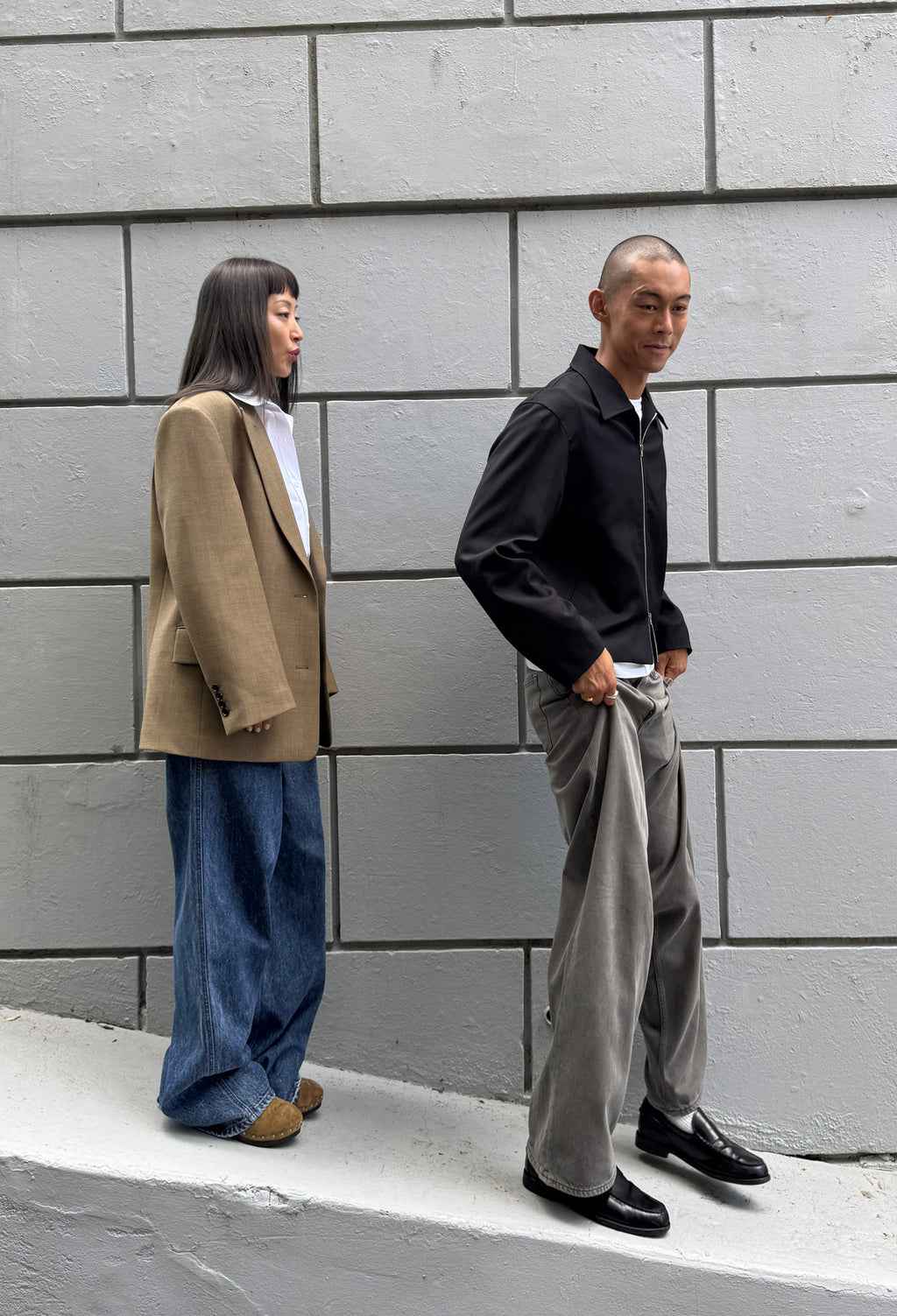 [리퍼브] 모던 울 자켓 브라운