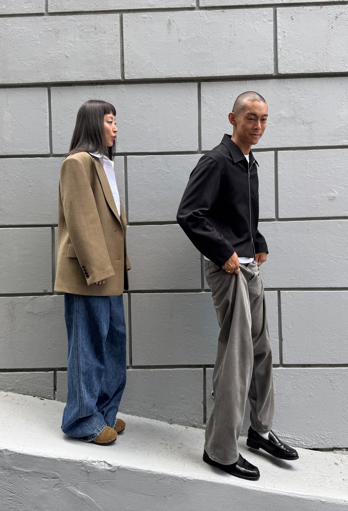 [리퍼브] 모던 울 자켓 브라운
