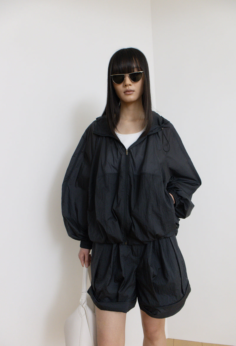 Airy Nylon Jumper Charcoal