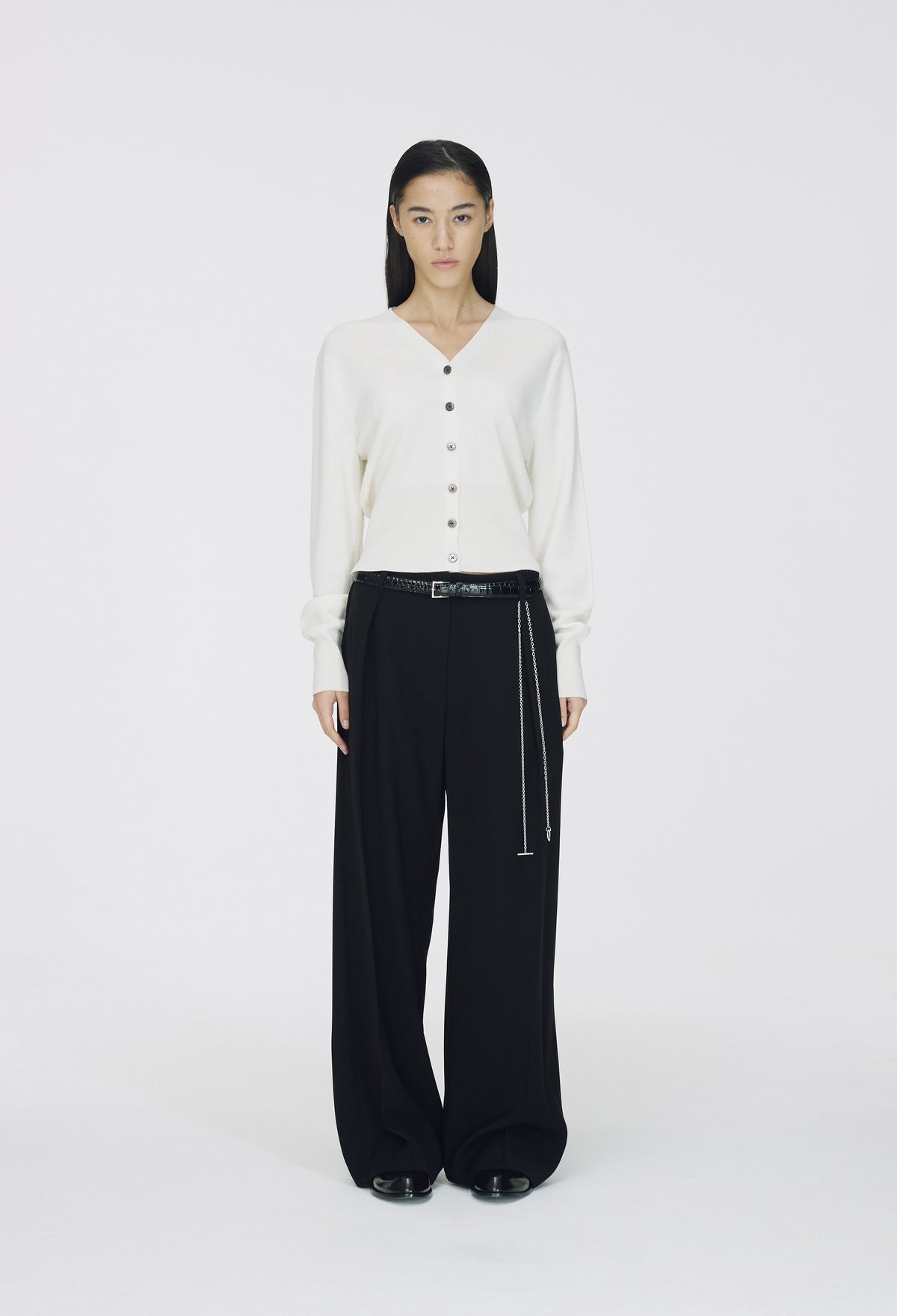 Spring Wool Cardigan Ivory