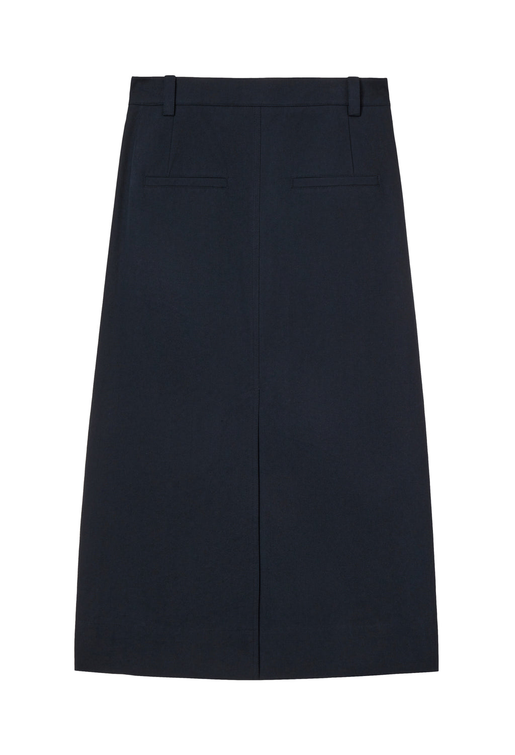 Cotton Tuck Skirt Navy
