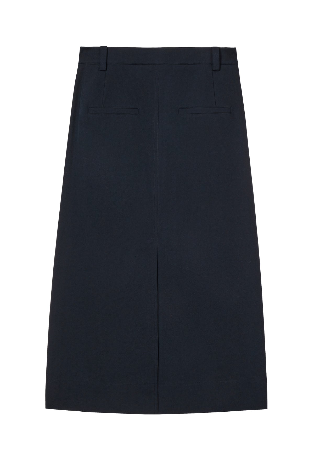 Cotton Tuck Skirt Navy