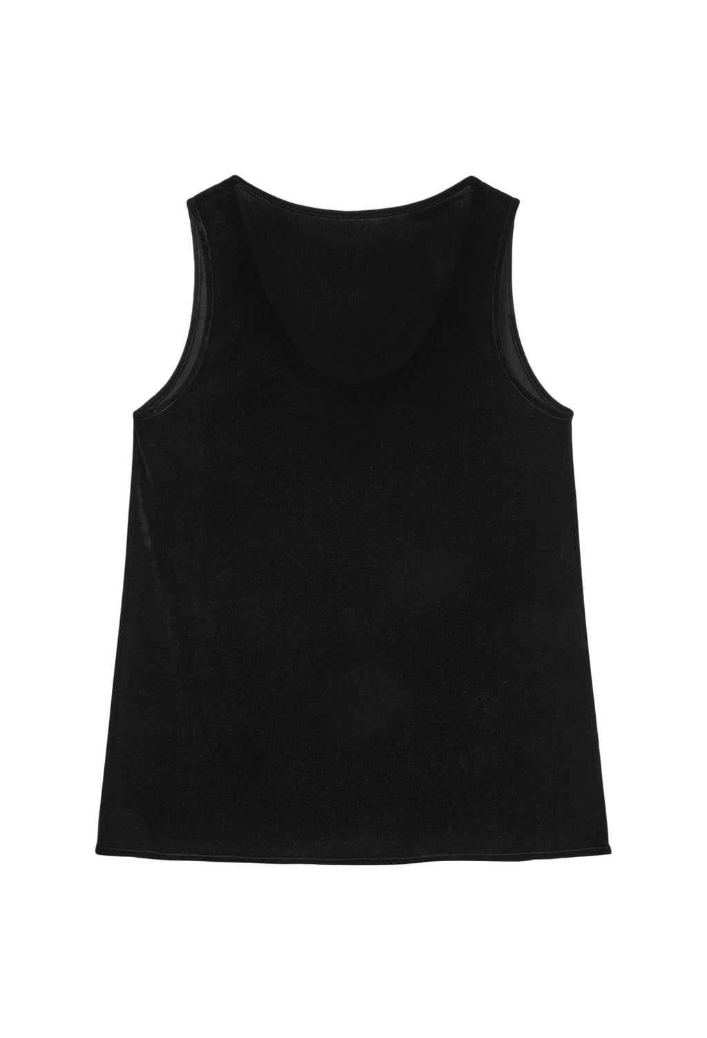 Velour Sleeveless Top Black