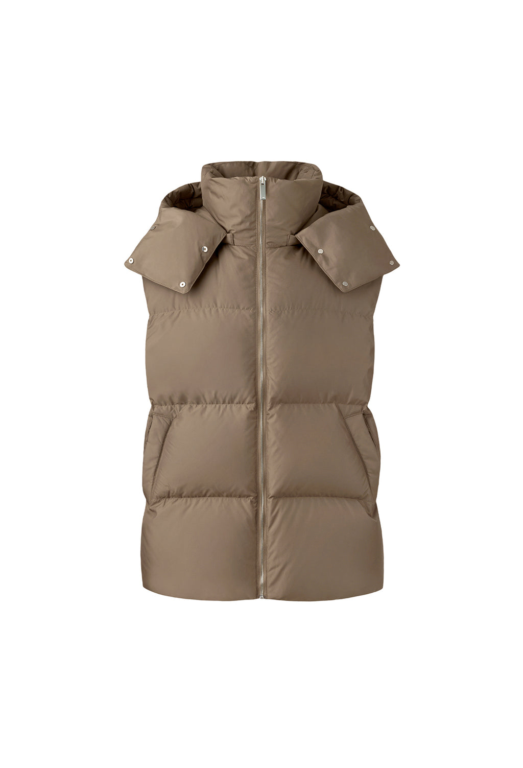 Hug Goose Down Vest Brown