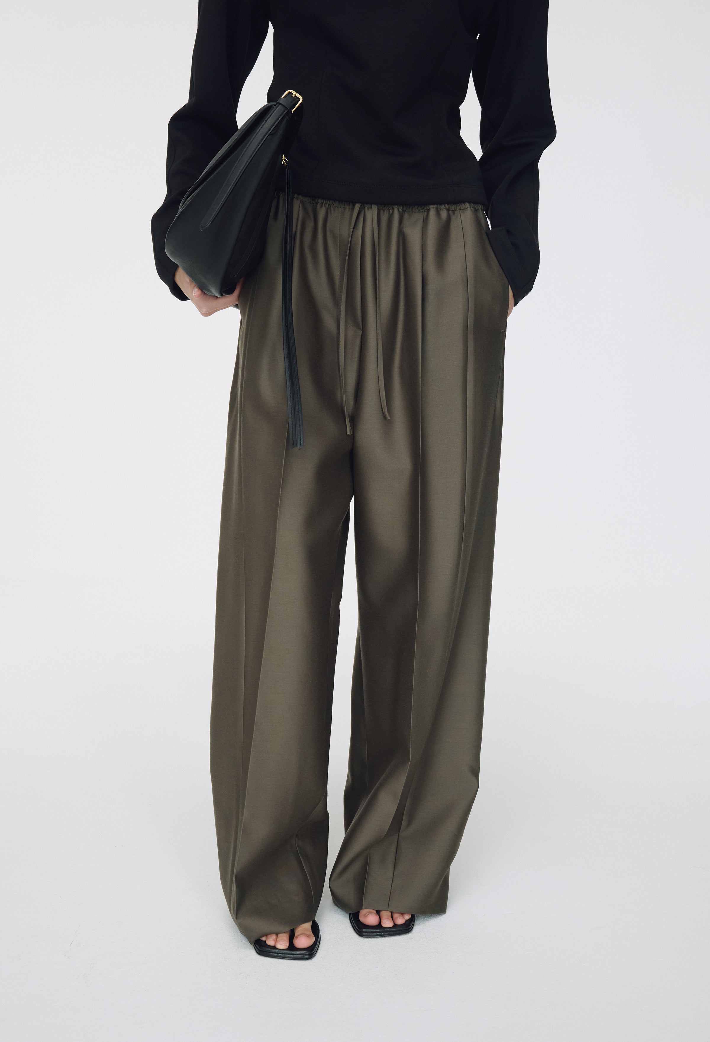 Wool Silk Pants