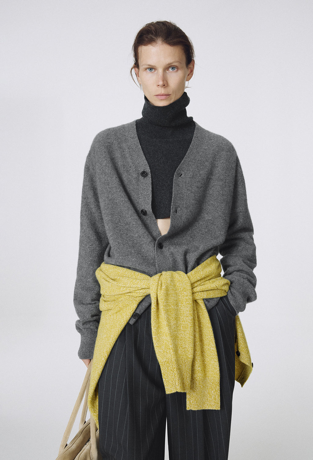 Cashmere 100 Boy Cardigan Gray