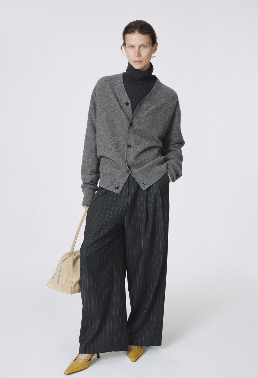 Cashmere 100 Boy Cardigan Gray