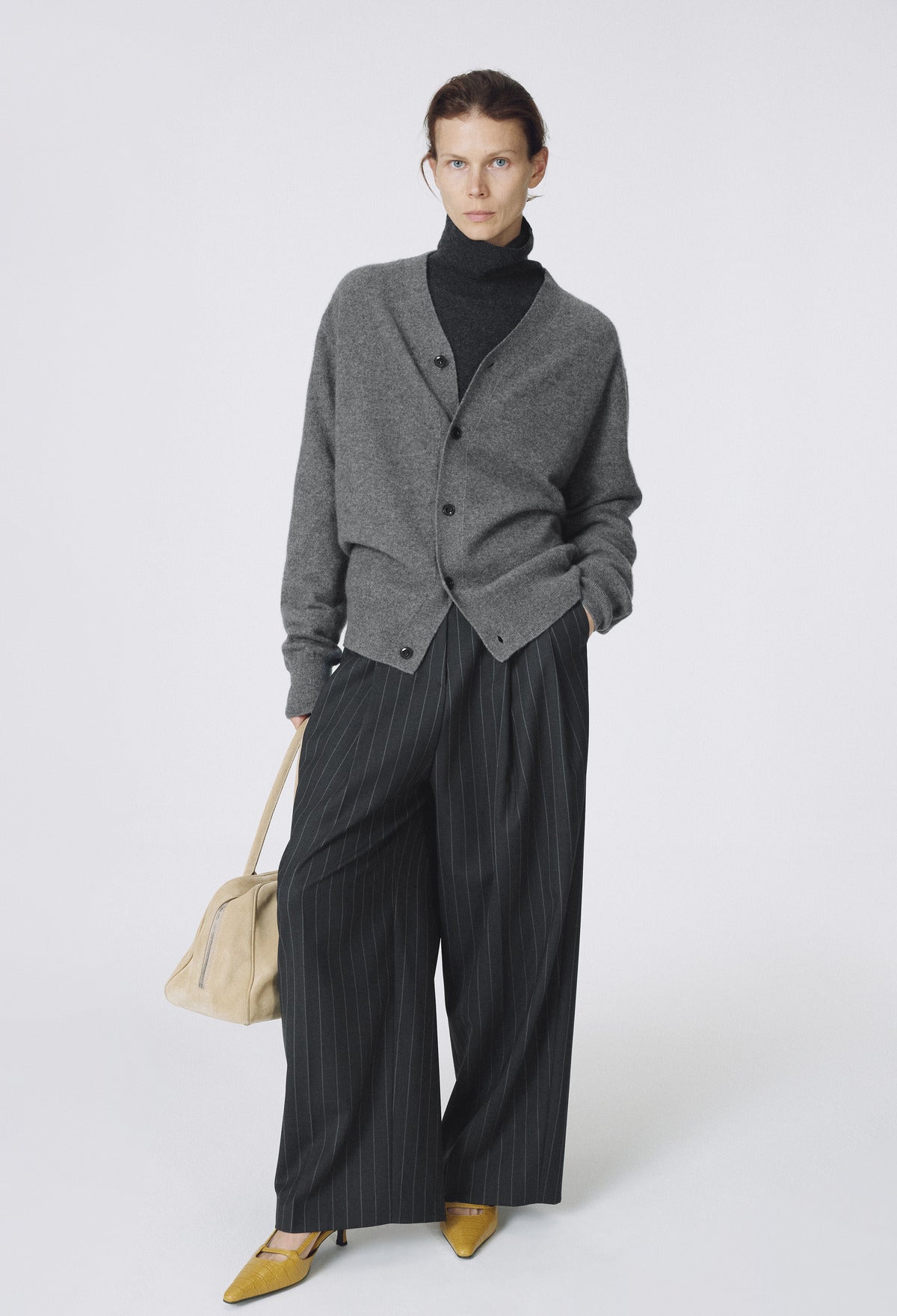 Cashmere 100 Boy Cardigan Gray