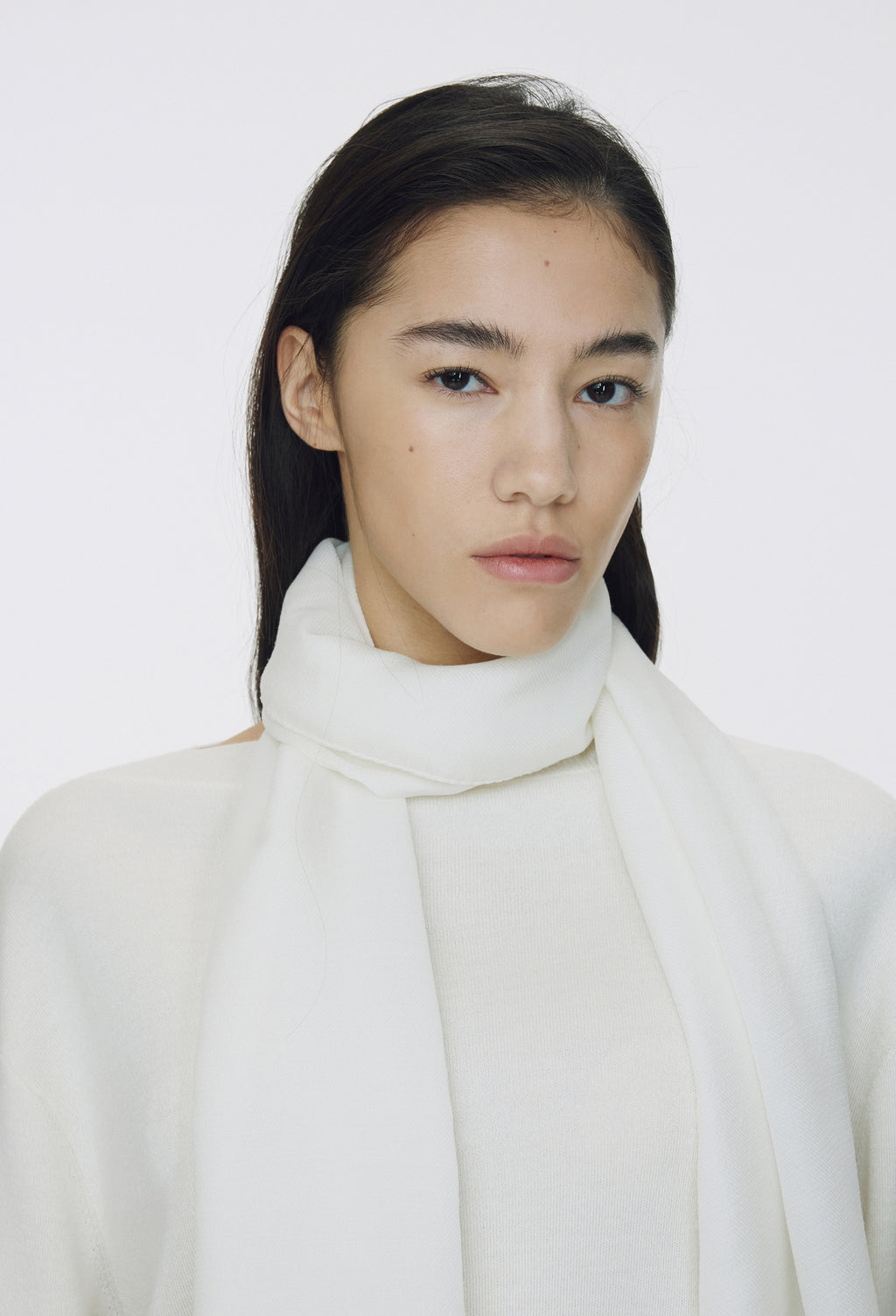 Spring Wool Boatneck Pullover Ivory