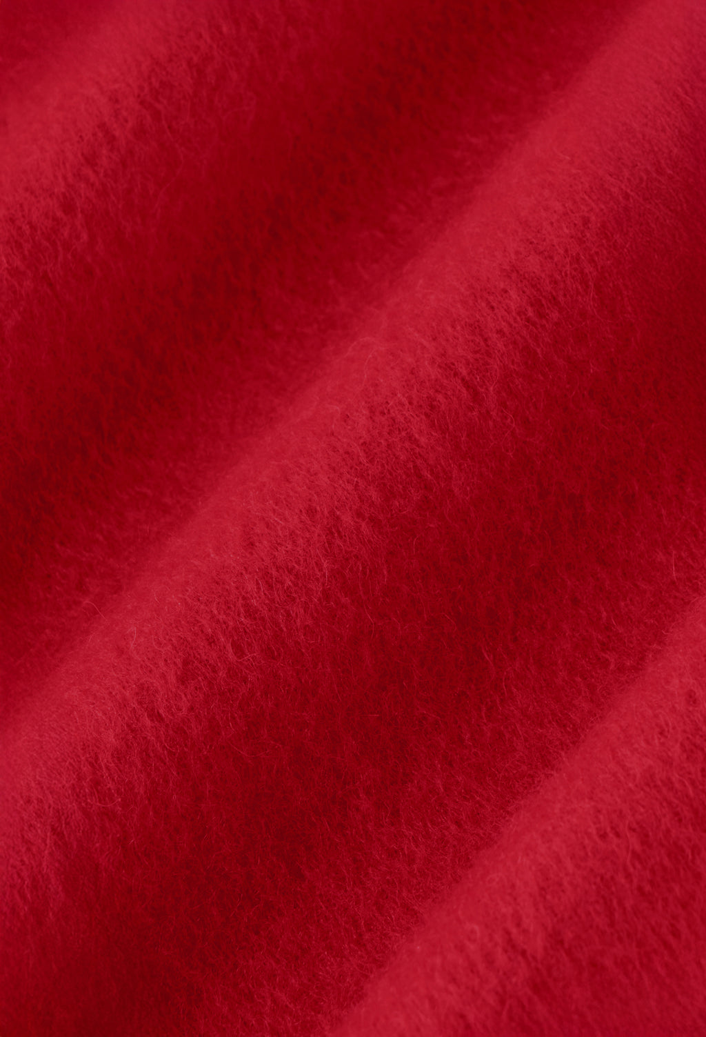Lambswool Fringe Muffler Red