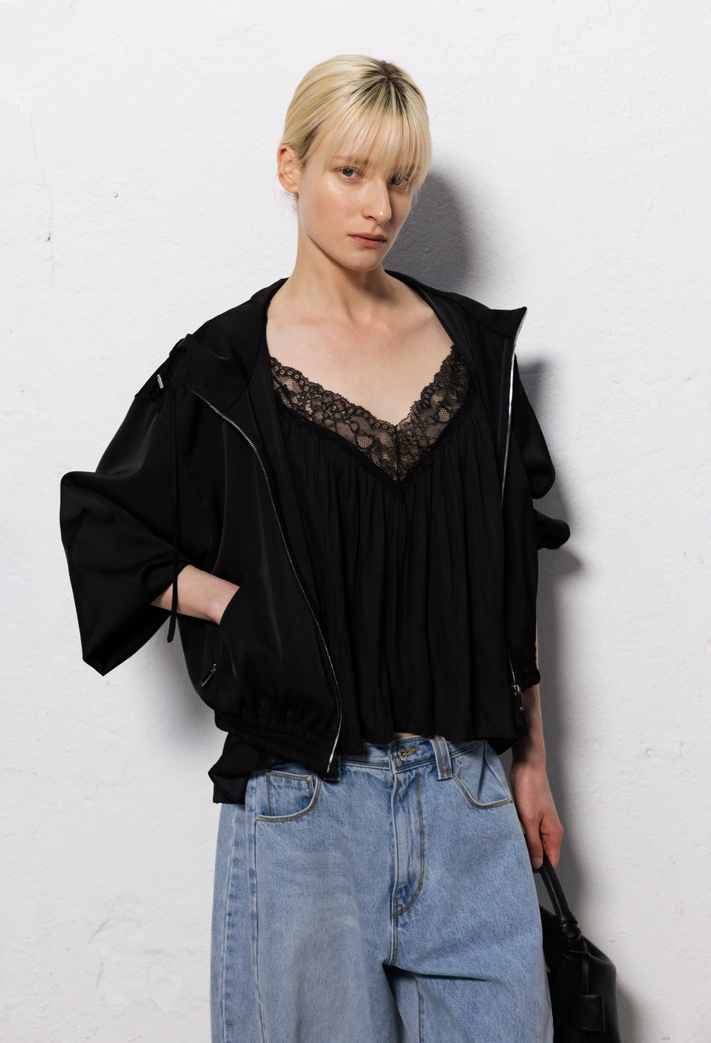 Lace slip top