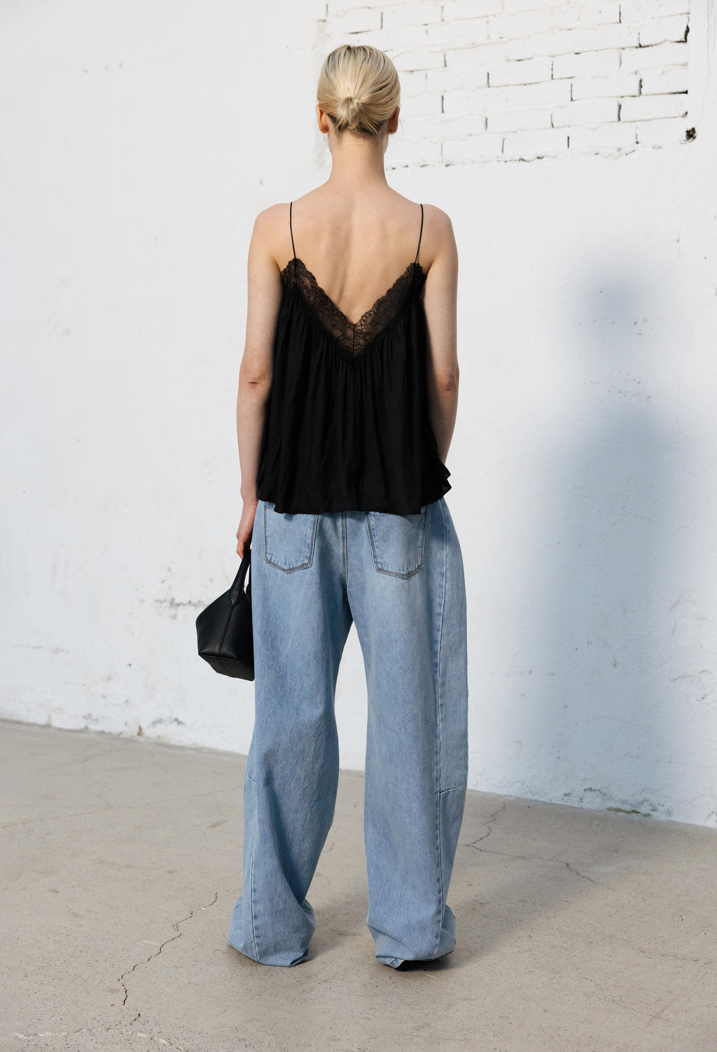 Lace slip top