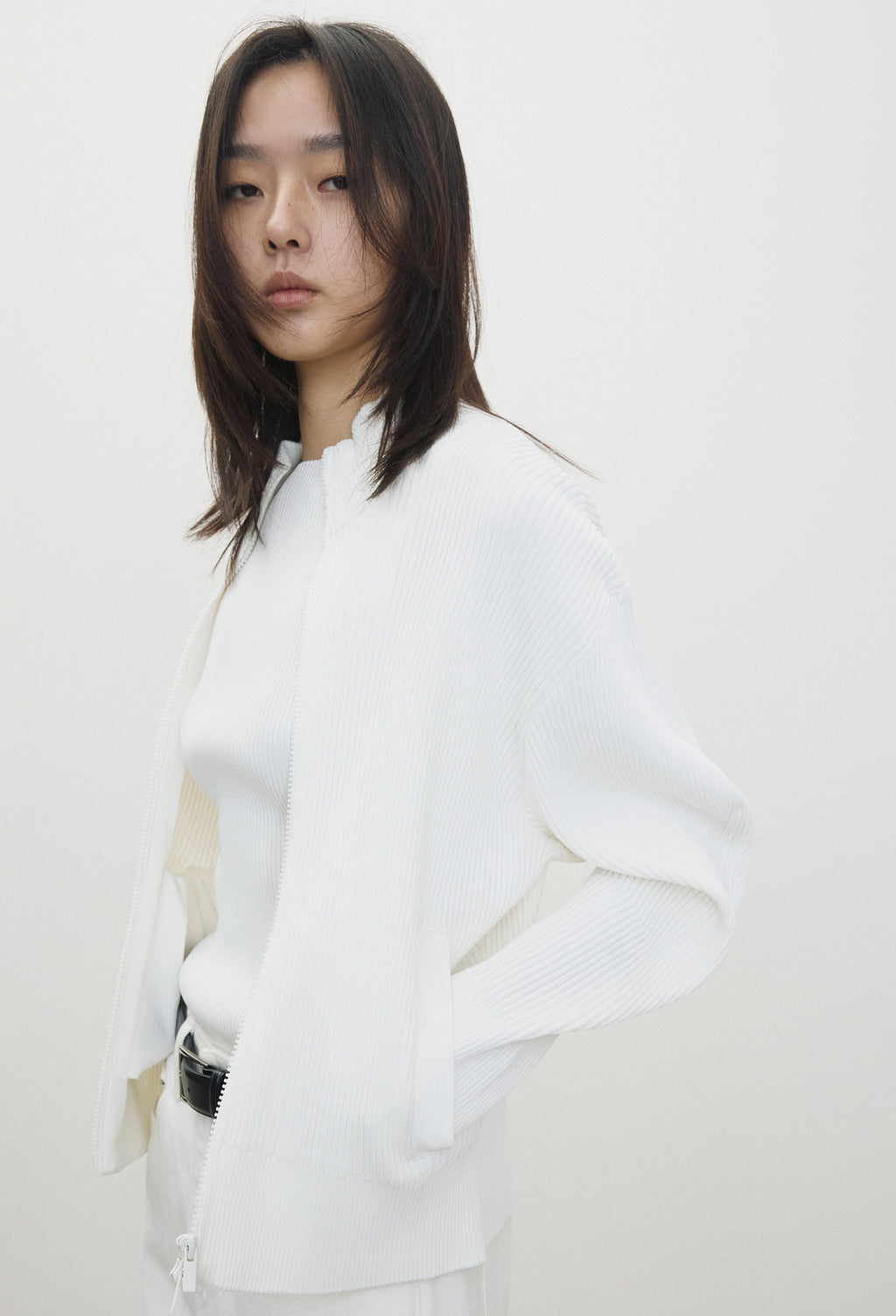 High-density Knit Top Ivory