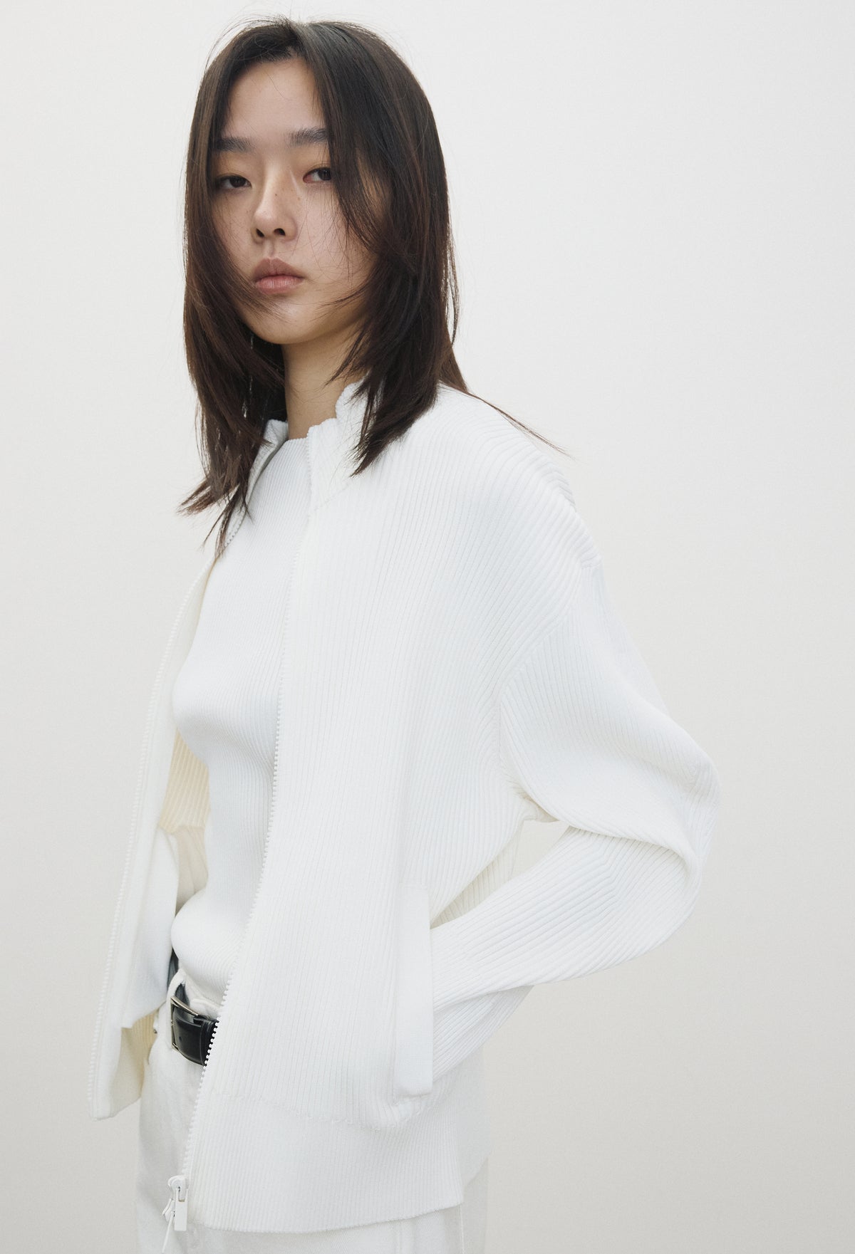 High-density Knit Top Ivory