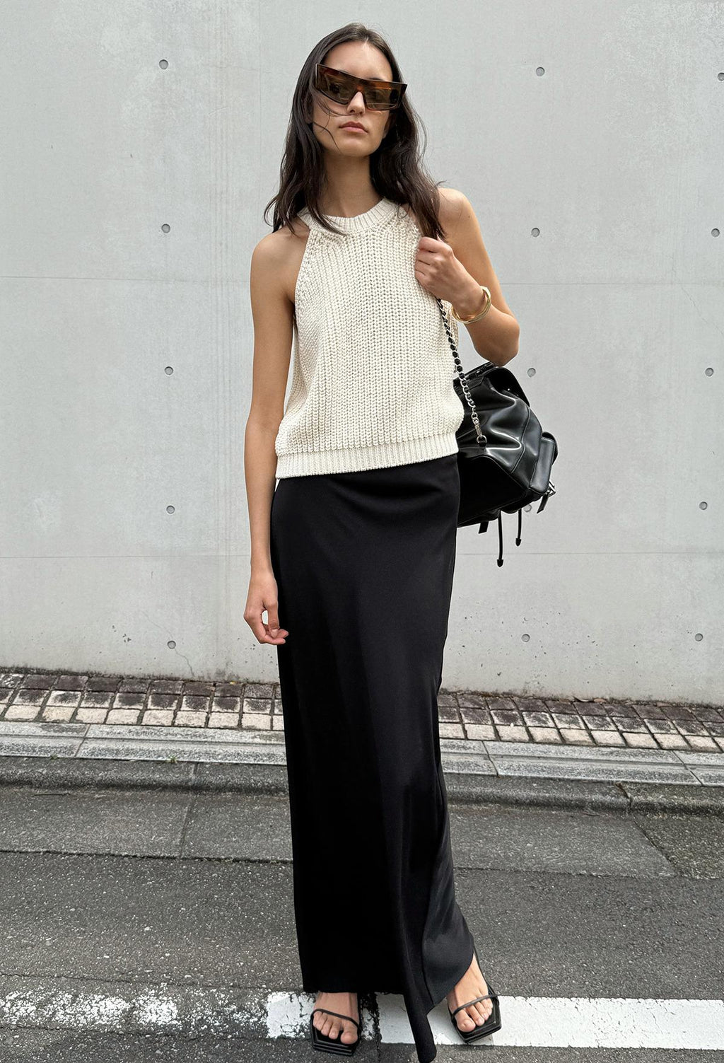 25SS 썸머 루 스커트 블랙