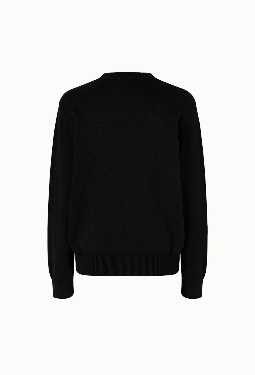 Silk Blend Padded Cardigan Black