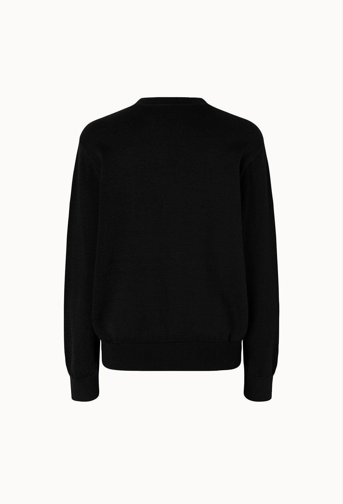 Silk Blend Padded Cardigan Black