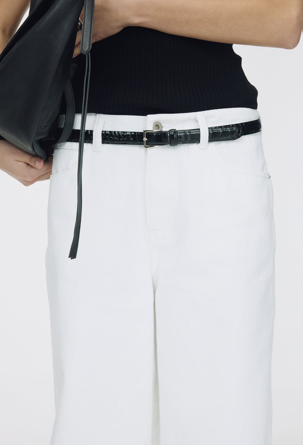 Classic Buckle Belt Crocker Black Silver