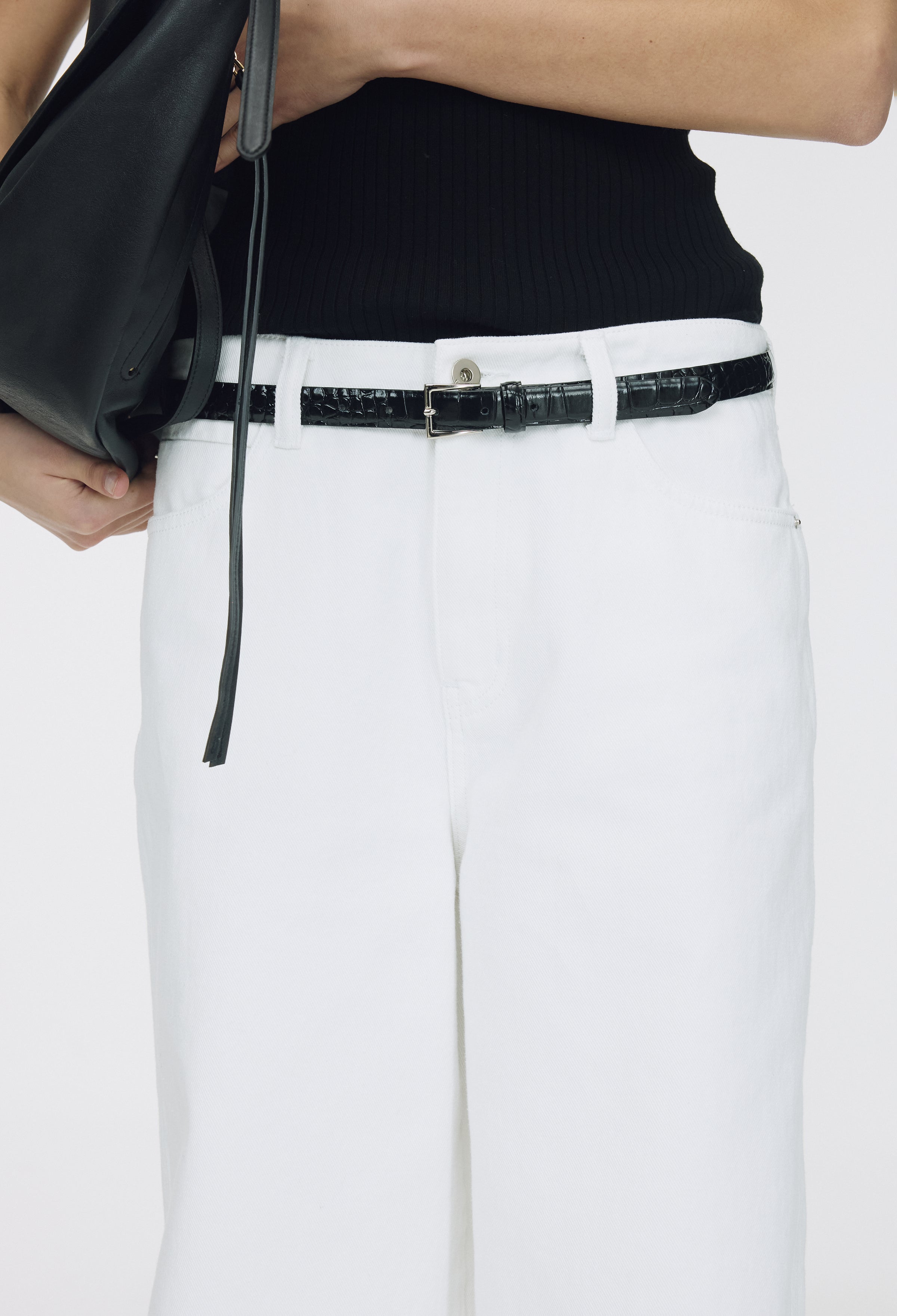Classic Buckle Belt Crocker Black Silver
