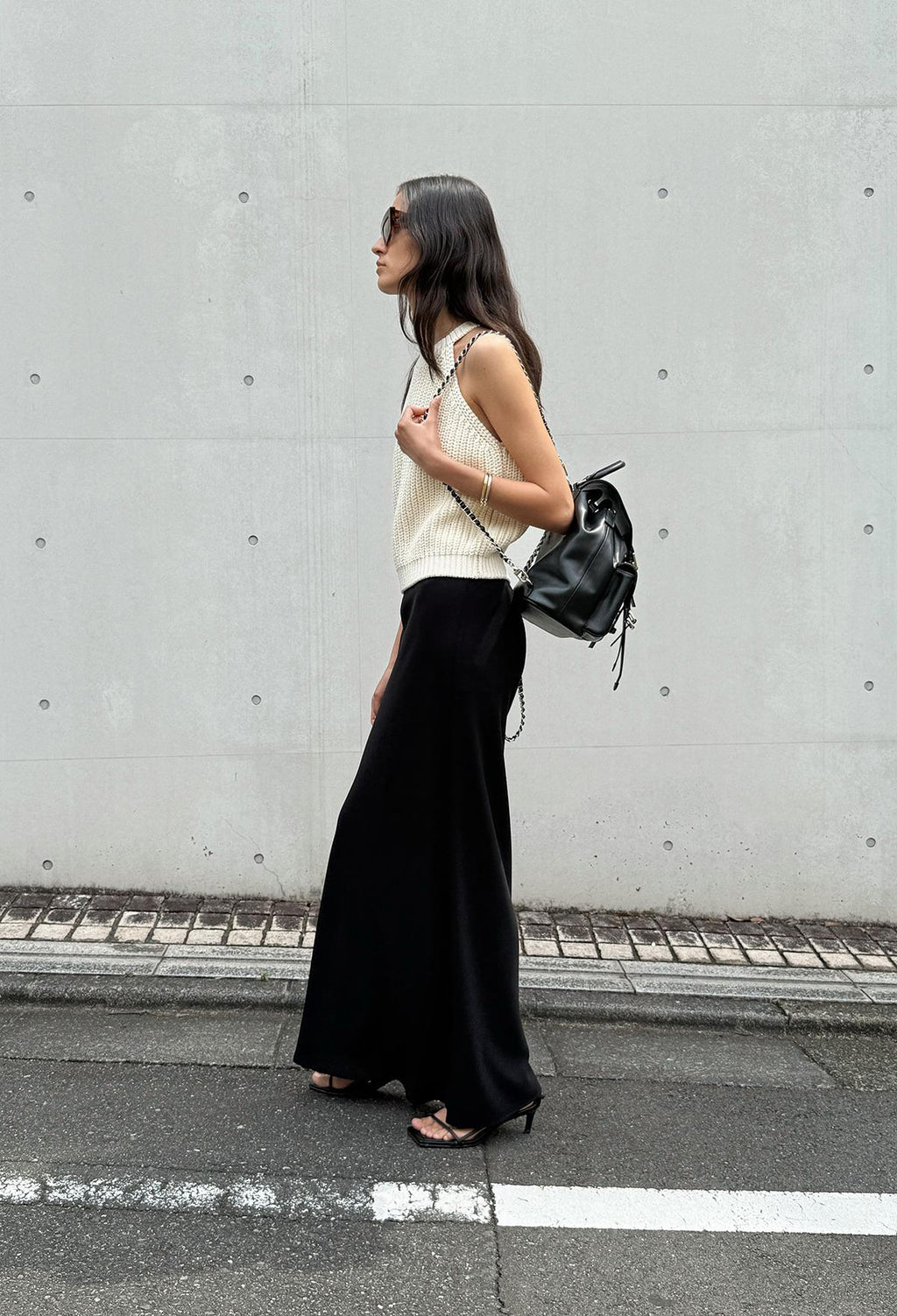 25SS 썸머 루 스커트 블랙
