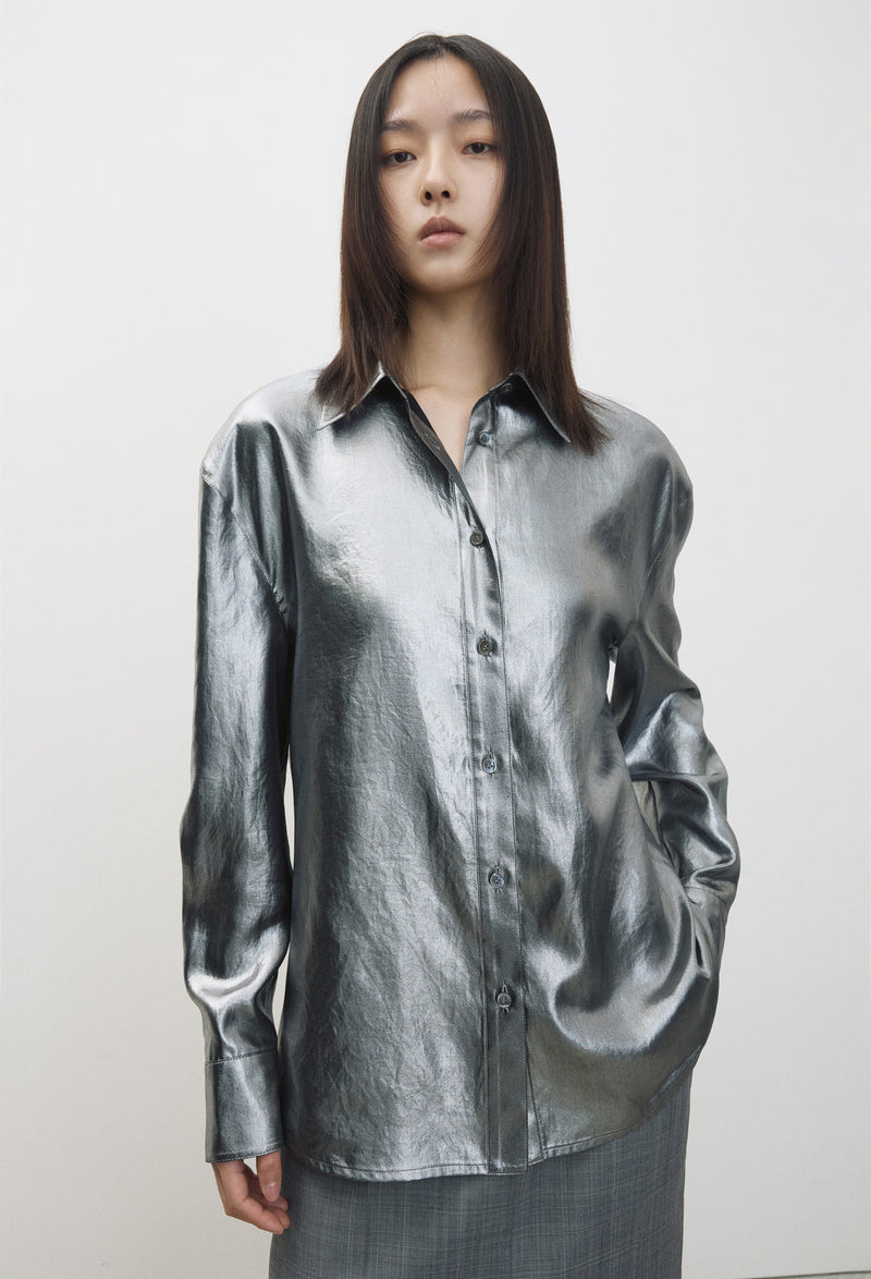 Metallic Medium Fit Shirt