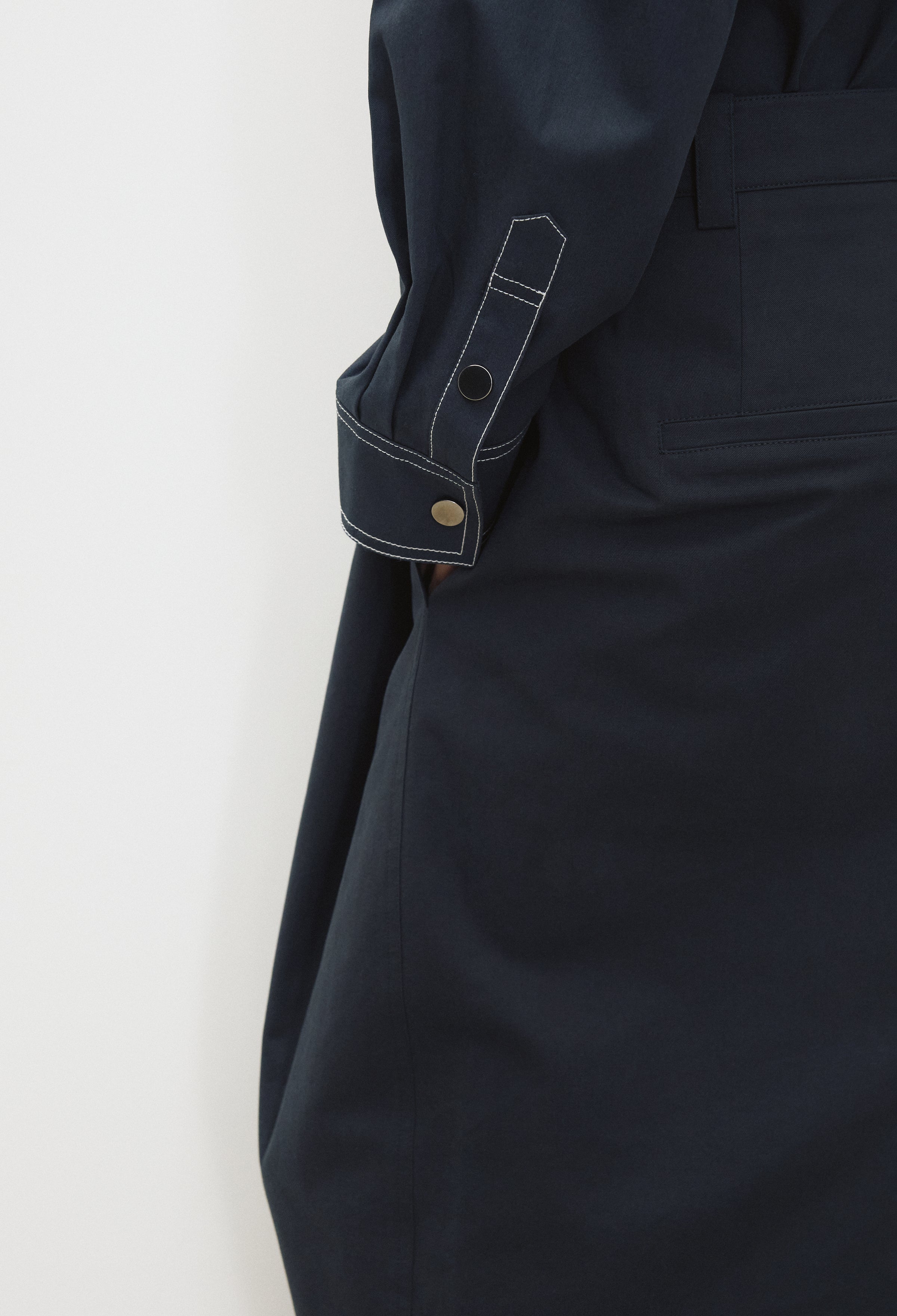 Stitch Pocket Shirt Navy