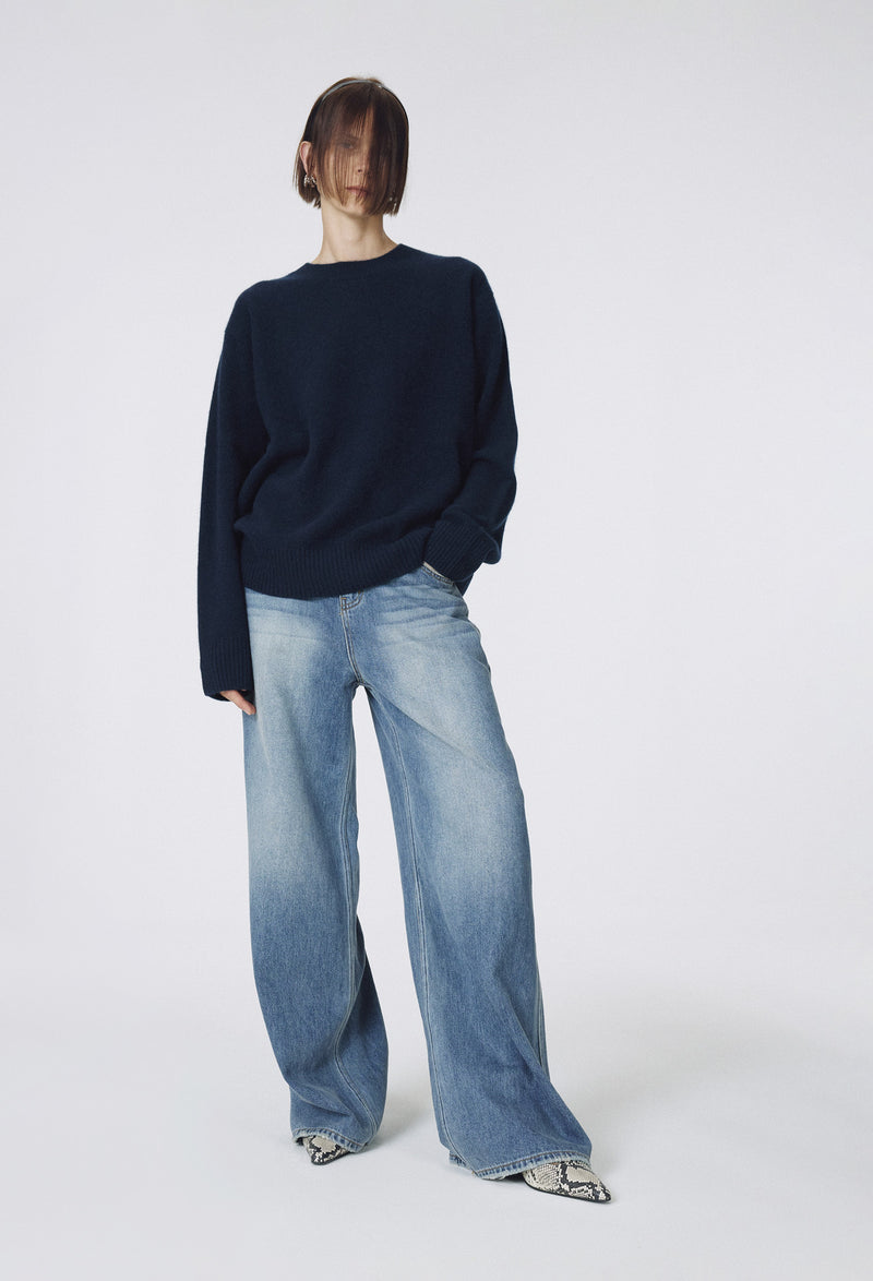 Cashmere 100 Boy Pullover Navy